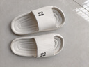 夏季新款eva防滑不臭腳拖鞋男室內浴室洗澡防臭家居高級感拖鞋女 白色 36-37 曬單實(shí)拍圖