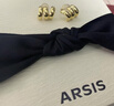 Arsis自由搭配三環(huán)小耳釘耳飾耳圈女原創(chuàng  )設計送女友生日禮物 金色 曬單實(shí)拍圖