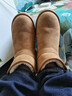 紅蜻蜓雪地靴男冬季新款男鞋保暖加絨時(shí)尚短靴男士棉鞋WLD45041 駝色 41 曬單實(shí)拍圖
