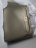 百麗禮物女包鉑金托特包情人節送女友真皮質(zhì)感手提婚包X5348CX0 灰色 曬單實(shí)拍圖