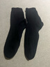 浪莎襪子女純棉秋冬中筒棉襪黑色長(cháng)襪女士襪子休閑全棉襪子黑色6雙 曬單實(shí)拍圖