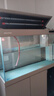 閩江（minjiang）魚(yú)缸水族箱生態(tài)造景超白玻璃客廳家用免換水龍魚(yú)缸鋁合金魚(yú)缸 卡其色專(zhuān)業(yè)款【雙層蓋+蜂窩鋁門(mén)】 長(cháng)121x寬46x高153cm 曬單實(shí)拍圖