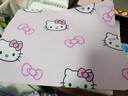【辦公標配】鼠標墊少女心凱蒂貓桌墊Hello kitty小號筆記本辦公桌通用數碼鍵盤(pán)墊 凱蒂貓 粉色6只 260*210*2mm（無(wú)鎖邊） 曬單實(shí)拍圖
