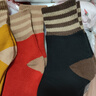 雅鹿秋冬襪子男撞色毛圈襪子女加厚抗菌防臭情侶保暖襪中長(cháng)筒地板襪 曬單實(shí)拍圖