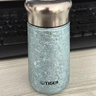 虎牌（TIGER）香港直郵純鈦保溫杯迷你小巧便攜口袋杯茶水分離鈦杯高顏值水杯子 冰川藍【純鈦】230ml 曬單實(shí)拍圖