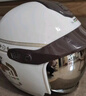 JHLONG URBANSTYLE HELMET電動(dòng)車(chē)頭盔冬季防凍保暖防雨霧鍍銀鏡片新國標3c認證電瓶車(chē)安全帽 3c認證A類(lèi)【亮白小蜜蜂】鍍銀防雨鏡 均碼【頭圍54-62】 曬單實(shí)拍圖