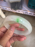 翡翠手鐲玉手鐲緬甸老坑冰糯種手鐲女款正圈油青飄花玉鐲子正品平安鐲 圈口59-60mm 曬單實(shí)拍圖