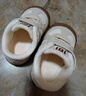 泰蘭尼斯春季嬰兒步前鞋軟底爬站男女寶寶學(xué)步地板鞋白/杏色19碼 曬單實(shí)拍圖