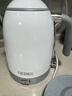 膳魔師（THERMOS）【檀健次代言】燒水壺恒溫電熱水壺保溫一體無(wú)縫家用食品級316L不銹鋼開(kāi)水壺大容量國家補貼月光白 曬單實(shí)拍圖