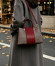 ANYSMIC奢侈品包包女包大牌手提包2026新款大氣時(shí)尚百搭媽媽包生日禮物 紅色(中間配紅色兩邊格子) 曬單實(shí)拍圖
