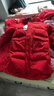 雪中飛（SNOWFLYING）兒童羽絨服男童女童冬季新款御寒加厚中大童長(cháng)款羽絨服紅色170 曬單實(shí)拍圖