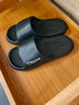 紅豆摩卡拖鞋男士2026新款室內家居夏季外穿eva厚底防滑不臭腳涼拖男 黑色【皮紋高級感】 42-43 【標準碼】 曬單實(shí)拍圖