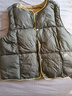 高梵兒童羽絨服黑金5.0鵝絨服男女童寶寶輕薄保暖羽絨馬甲可收納內膽 YT大象灰 120 （充絨量32g） 曬單實(shí)拍圖