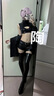 LISM漆皮絲襪亮皮高長(cháng)筒過(guò)膝襪動(dòng)漫cos皮襪長(cháng)筒襪性感大腿襪美腿襪 黑色 均碼 曬單實(shí)拍圖