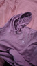 駱駝（CAMEL）長(cháng)袖連帽套頭衛衣女打底衫內搭上衣 CI7225L2001-1 薰衣草紫 L 曬單實(shí)拍圖
