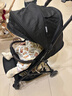 B-BEKO嬰兒推車(chē)可坐可躺輕便折疊可上飛機0-4歲高景觀(guān)減震嬰兒車(chē)新生兒 黑色（3代升級款）95%的選擇 曬單實(shí)拍圖