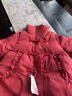 女童紅色棉服冬裝2025新款兒童時(shí)尚加厚牛角扣外套女孩本命年衣服 單件-紅色棉服 150 曬單實(shí)拍圖