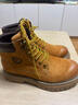 駱駝（CAMEL）【王俊凱同款】馬丁靴男鞋冬季新款高幫大黃靴女戶(hù)外工裝登山靴子 GE122W7757T 金黃色 (男款) 42 曬單實(shí)拍圖