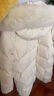 森馬（Semir）陳都靈90絨子羽絨服女長(cháng)款可拆卸大毛領(lǐng)甜美外套25冬109725113006 曬單實(shí)拍圖