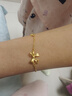 周六福（ZLF）  黃金手鏈女款足金999甜酷少女蝴蝶結手鏈 計價(jià) 16+3cm尾鏈 - 2.08g 曬單實(shí)拍圖