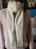 玖慕（JIUMU）100%山羊絨圍巾女秋冬季披肩女士保暖圍脖女生生日新年禮物禮盒裝 曬單實(shí)拍圖