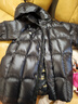 高梵黑金兒童鵝絨服5.0長(cháng)款加厚男女小童精靈帽寶寶保暖羽絨服外套 YT黑色 110 【充絨量 116g】 曬單實(shí)拍圖