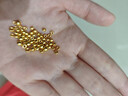 諾旺999足金珠黃金小金珠金豆古法金珠DIY手鏈配件散隔珠路路通轉運珠 3mm金珠  合單滿(mǎn) 0.16g 包郵 多顆混發(fā)約0.04g 曬單實(shí)拍圖