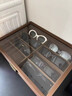 妙占木質(zhì)首飾盒眼鏡收納展示盒墨鏡太陽(yáng)鏡分隔收納盒黑胡桃木紋盒子 胡桃木紋8位眼鏡盒（咖色珠粒絨） 曬單實(shí)拍圖