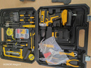 光宸手電鉆充電鉆家用組合工具箱套裝維修套裝電動(dòng)螺絲刀五金工具箱 升級全身包膠21V鋰電118件套 曬單實(shí)拍圖