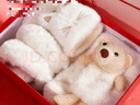 雪倫朵圍巾女冬季毛絨絨保暖圍巾帽子手套三件套裝送女朋友生日新年禮物 三件套禮盒裝【小熊?chē)?手套+耳罩】 【高檔禮盒裝】 曬單實(shí)拍圖