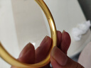 老鳳祥黃金手鐲女足金999寬面古法泥鰍背手鐲素圈生日情人節禮物送老婆 足金寬版古法手鐲 約9.7g【傳承禮盒】 60#圈口 曬單實(shí)拍圖