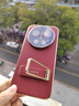 戰斗熊適用小米17Ultra手機殼新款磁吸腕帶旋轉支架防摔殼高檔輕奢電鍍素皮鏡頭全包時(shí)尚保護套男女潮牌 寰宇紅 小米17Ultra【腕帶支架二合一】 曬單實(shí)拍圖