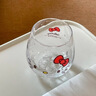 Kitty玻璃水杯可愛(ài)牛奶杯玉桂狗玻璃杯女高顏值三麗鷗可愛(ài)水杯 KT貓 曬單實(shí)拍圖