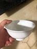 浩雅景德鎮陶瓷碗具套裝陶瓷米飯碗湯碗純白4.5英寸高腳碗10個(gè)裝 曬單實(shí)拍圖