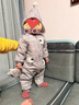 babylove【清倉】嬰兒夾棉連體衣冬季棉服外出哈衣男女寶寶冬裝保暖棉襖 曬單實(shí)拍圖