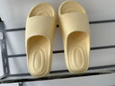 名創(chuàng  )優(yōu)品（MINISO）小云盾回彈拖eva抗菌拖鞋女夏季室內家居防臭浴室洗澡防滑拖鞋男 舒芙蕾黃【AG+抗菌】 抑菌率＞99% 37-38 曬單實(shí)拍圖