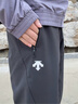 DESCENTE迪桑特TRAINING系列男士防水透濕抓絨保暖梭織運動(dòng)長(cháng)褲 BK-黑色 L (175/84A) 曬單實(shí)拍圖
