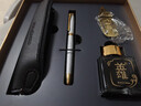 英雄（HERO）鋼筆1520 銀色絨砂多彩細尖銥金鋼筆 男女生日禮物銥金墨水禮盒 四件套 F暗尖 曬單實(shí)拍圖