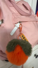 【JD快遞】新款防獺兔毛小桃子貓爪手機飾品掛鏈汽車(chē)鑰匙扣掛件ins毛絨球水蜜桃書(shū)包掛飾創(chuàng  )意禮物 柿子掛件【好柿發(fā)生】 曬單實(shí)拍圖