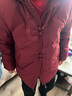 雪中飛中老年媽媽裝羽絨服女中長(cháng)冬裝中式騏驥紅色奶奶加厚防寒保暖外套 曬單實(shí)拍圖