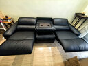 京東京造山憩影院級按摩頂腰半青皮電動(dòng)功能沙發(fā)客廳帶島臺真皮雙電動(dòng)2.8m 曬單實(shí)拍圖