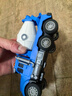 早教益智工程車攪拌車翻斗車玩具聲光挖掘機吊車玩具車六一 早教藍色攪拌車 曬單實拍圖