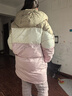 鴨鴨兒童羽絨服男女童冬季新學(xué)生中長(cháng)款學(xué)院風(fēng)保暖加厚中大童裝外套HF 淺粉色 165 曬單實(shí)拍圖