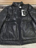 SUSTYLE奢侈國際高端品牌冬季新款男士真皮服綿羊皮夾克立領(lǐng)鵝絨內膽休閑 黑色 2XL 180 曬單實(shí)拍圖