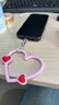 CASETIFY 【全新上市】心形手機腕帶 適用于iPhone全系列手機配件 多功能手機掛環(huán)腕帶 熱情粉 曬單實(shí)拍圖