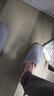 海瀾之家（HLA）毛絨保暖抗菌棉拖鞋男秋冬季新款包頭家居室內情侶防滑地板拖鞋女 霧霾藍 44-45 【適合43-44碼腳】 曬單實(shí)拍圖