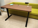 凡積實(shí)木電動(dòng)升降桌智能電腦桌可升降電競桌子家用辦公學(xué)習工作臺書(shū)桌 3CM桌面【單電機】胡桃色 120x60x75CM 曬單實(shí)拍圖