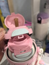 杯具熊（BEDDYBEAR）開(kāi)口笑雙飲蓋兒童保溫杯帶吸管水杯316鋼大容量保溫壺600ML美人魚(yú) 曬單實(shí)拍圖