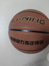 李寧（LI-NING）籃球6號女子CBA比賽室內外訓練防滑耐磨PU兒童青少年標準女生六號 曬單實(shí)拍圖