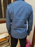 七匹狼長(cháng)袖襯衫男士秋季經(jīng)典商務(wù)小方領(lǐng)純棉免燙襯衣柔軟襯衣青年百搭 曬單實(shí)拍圖